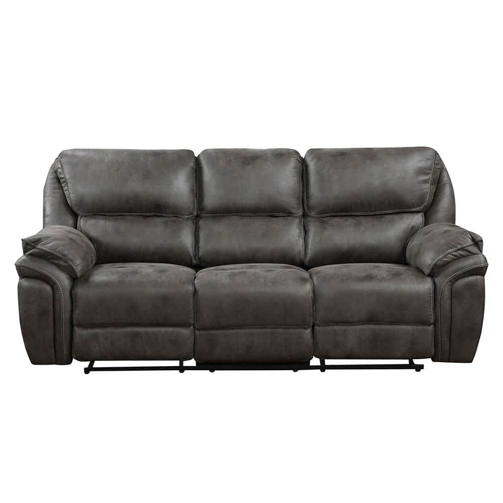 Lazzara Arlo 90 in. W Straight Arm Microfiber Rectangle Manual