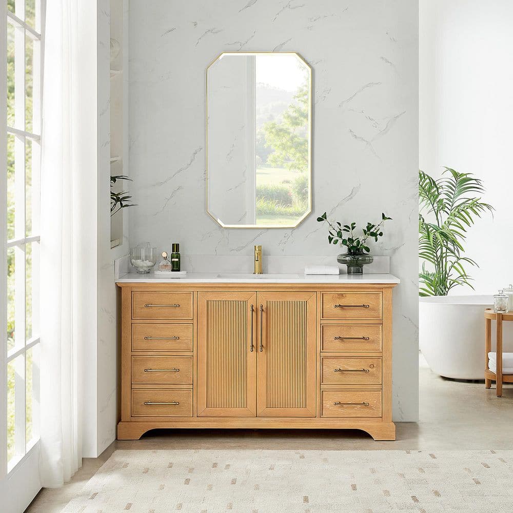 ROSWELL Tokyo 60 in. W. x 22 in. D x 44 in. H Single Bath Vanity