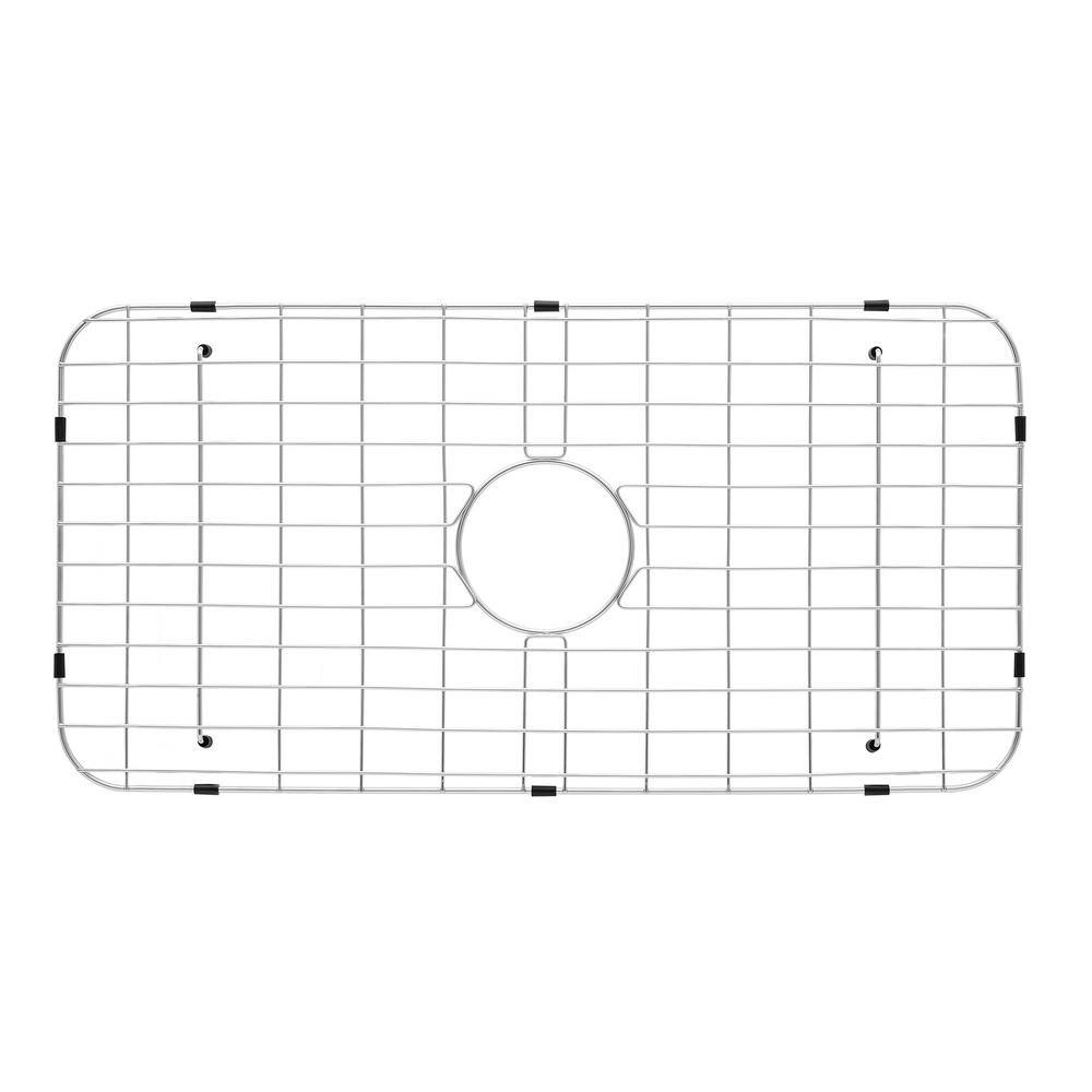 Brushed Stainless Steel Rectangular Kitchen Sink Grid