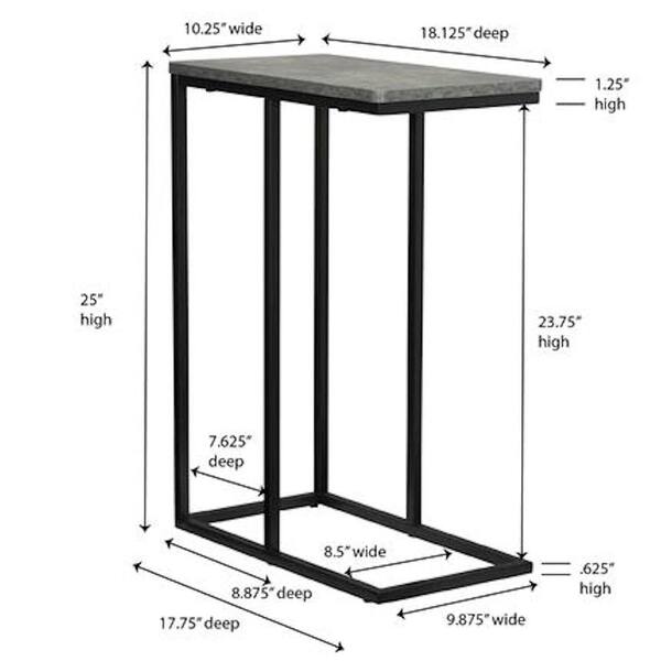 25 high store side table