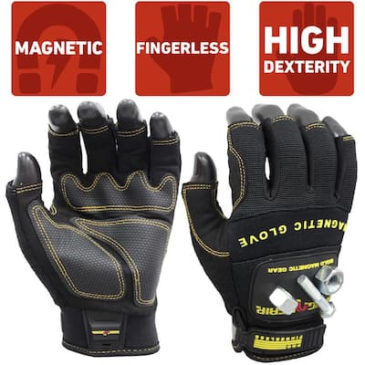Magnogrip Pro Impact Utility Touch Screen Magnetic Glove M 