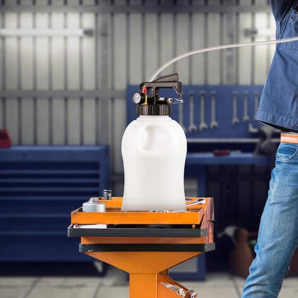 Transmission Fluid Pump 2-Way Automatic Oil Liquid Extractor Tool Set 10 Liter with (14-Pieces) ATF Filler Adapters