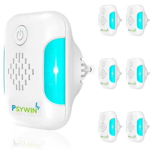 Misopily 3-5-Watt Ultrasonic Pest Repeller for Roach, Rodent, Bugs, Mosquito, Mice, Spider, Ant with 2-Mode Switching (6-Pack)