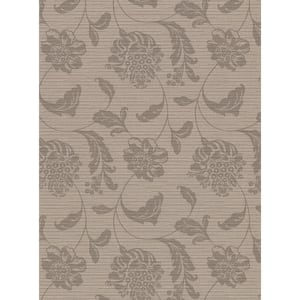Holiday Brown Jacobean Brown Vinyl Strippable Roll (Covers 60.8 sq. ft.)