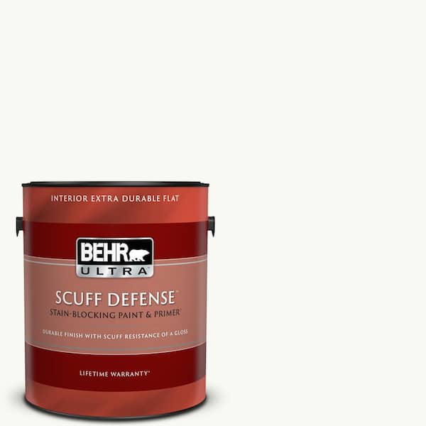 BEHR ULTRA 1 gal. #PR-W15 Ultra Pure White Extra Durable Flat Interior Paint & Primer