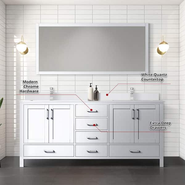 72″ Freestanding Double Bathroom Vanity – DM BATH