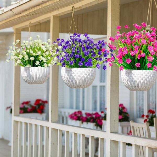 Indoor/Outdoor 12.5 in. Multi-Colored Artificial Other Daffodil