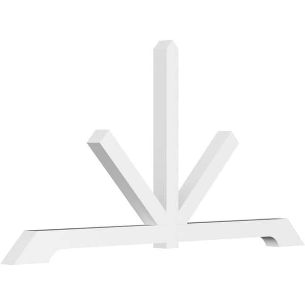 Ekena Millwork Vanguard 96 in. W x 48 in. H x 4 in. D Signature Polyurethane Bracket