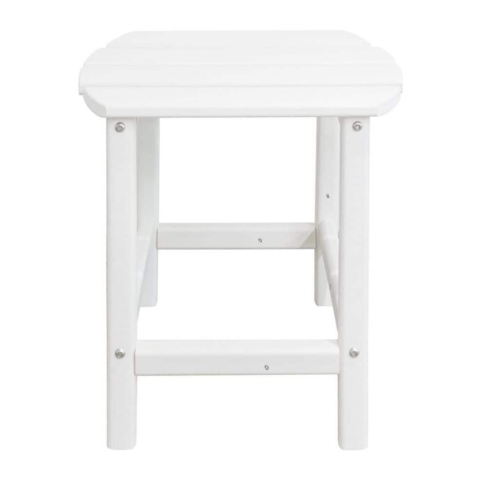White HDPE Outdoor Side Table