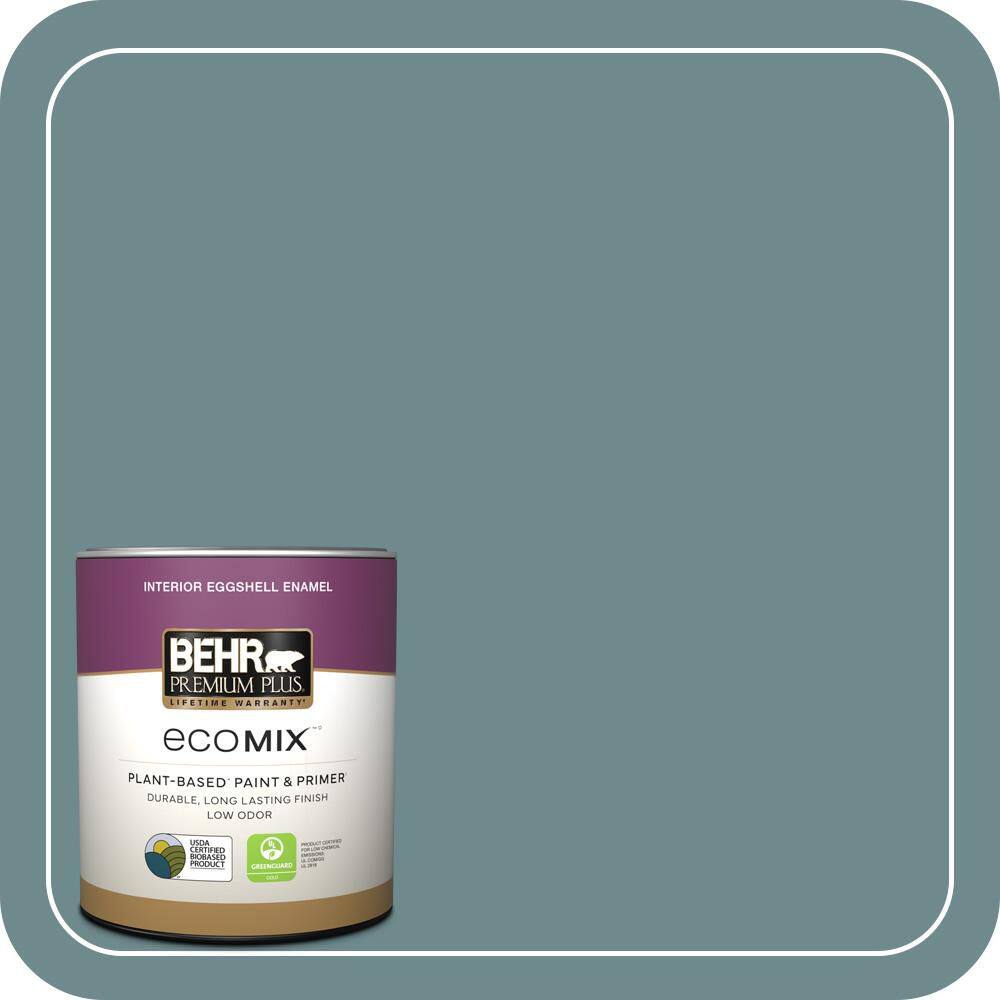 1 qt. #PPU13-06 Polaris Blue Eggshell Enamel EcoMix Plant-Based Interior Paint & Primer price history on PriceWatchPro