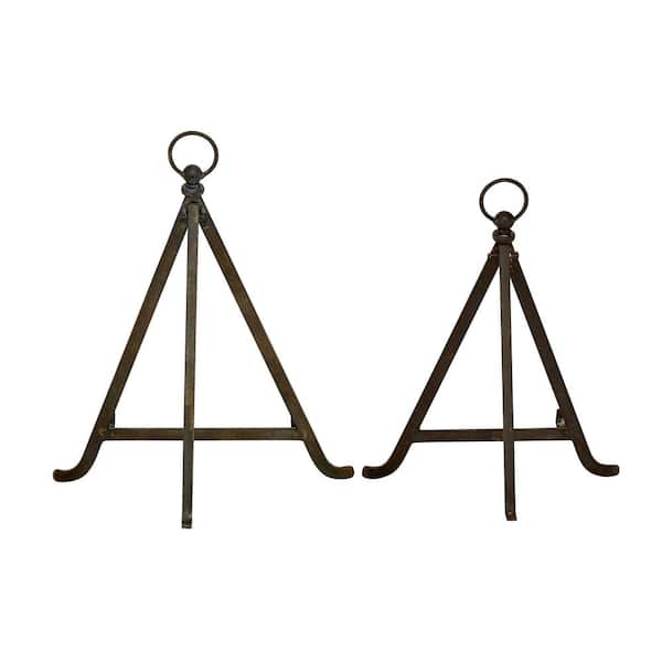 Bronze Metal Easel with Foldable Stand (2- Pack)