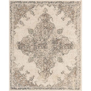 Tuareg Medallion Cream 8 ft. x 10 ft. Area Rug