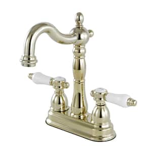 Victorian 2-Handle Bar Faucet in Polished Brass