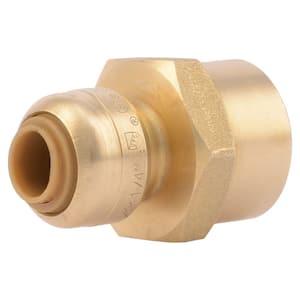 1/4 in. (3/8 in. O.D.) Push-to-Connect x 1/2 in. FIP Brass Reducing Adapter Fitting