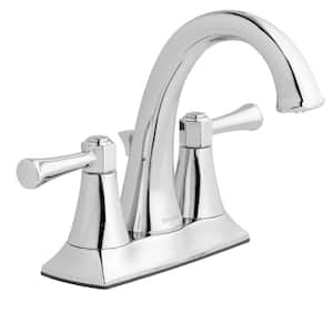 Stillmore 4 in. Centerset Double-Handle Bathroom Faucet in Polished Chrome
