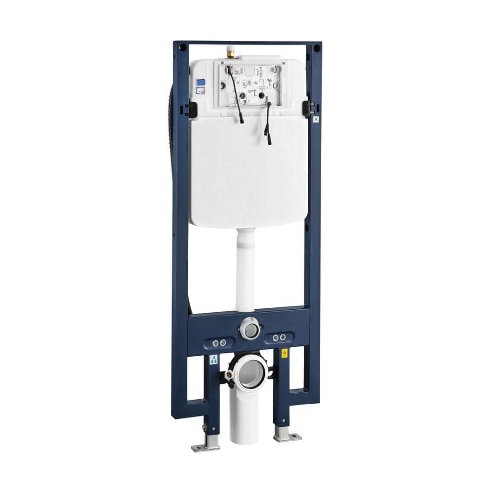 Hugo White Glossy Wall-Hung Elongated Smart Toilet with Bidet