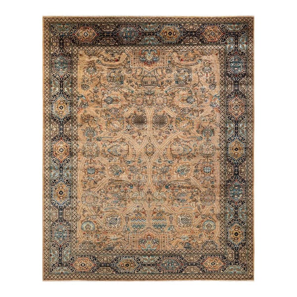 Solo Rugs Gold 7 ft. 10 in. x 9 ft. 11 in.Serapi One-of-a-Kind Hand-Knotted Area Rug