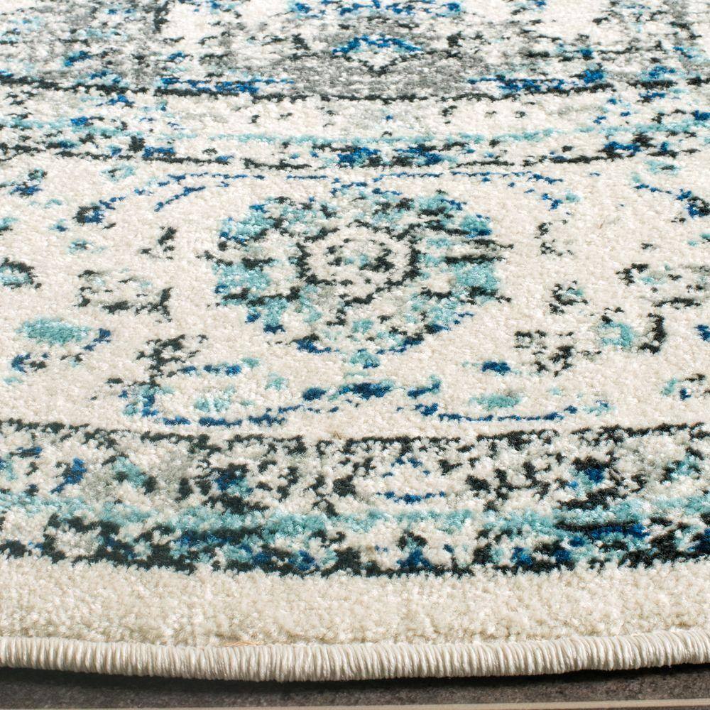 Evoke 8 ft. x 10 ft. Gray/Ivory Border Area Rug - thumbnail 8