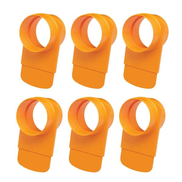 ‎POWERTEC 4 in. Integrated Blast Gate Clog Resistant, Anti Gap Tapered ABS Plastic Fitting for Dust Collection Systems (6-Pack)