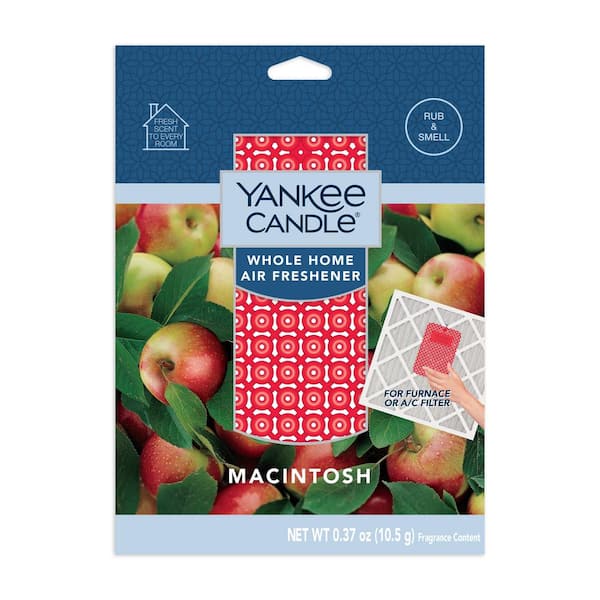 Yankee Candle Car Jar Air Freshener - Pack Of 3 In Macintosh Apple Scent, Hangs From Rearview Mirror - View #2