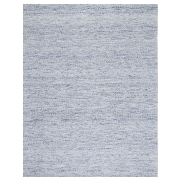 Metro Blue 10 ft. x 14 ft. Gradient Striped Area Rug