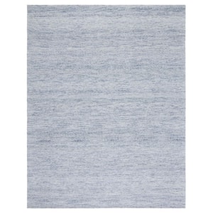 Metro Blue 8 ft. x 10 ft. Solid Color Gradient Area Rug