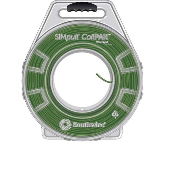 1250 ft. 10 Green/Yellow Stripe Sol CU CoilPAK SIMpull THHN Wire