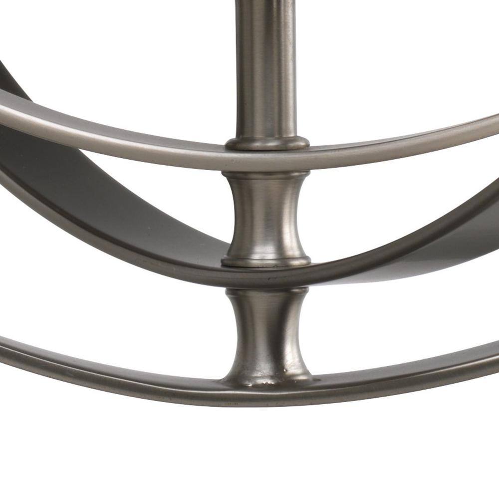 Equinox Burnished Silver 5-Light Steel Chandelier Pendant