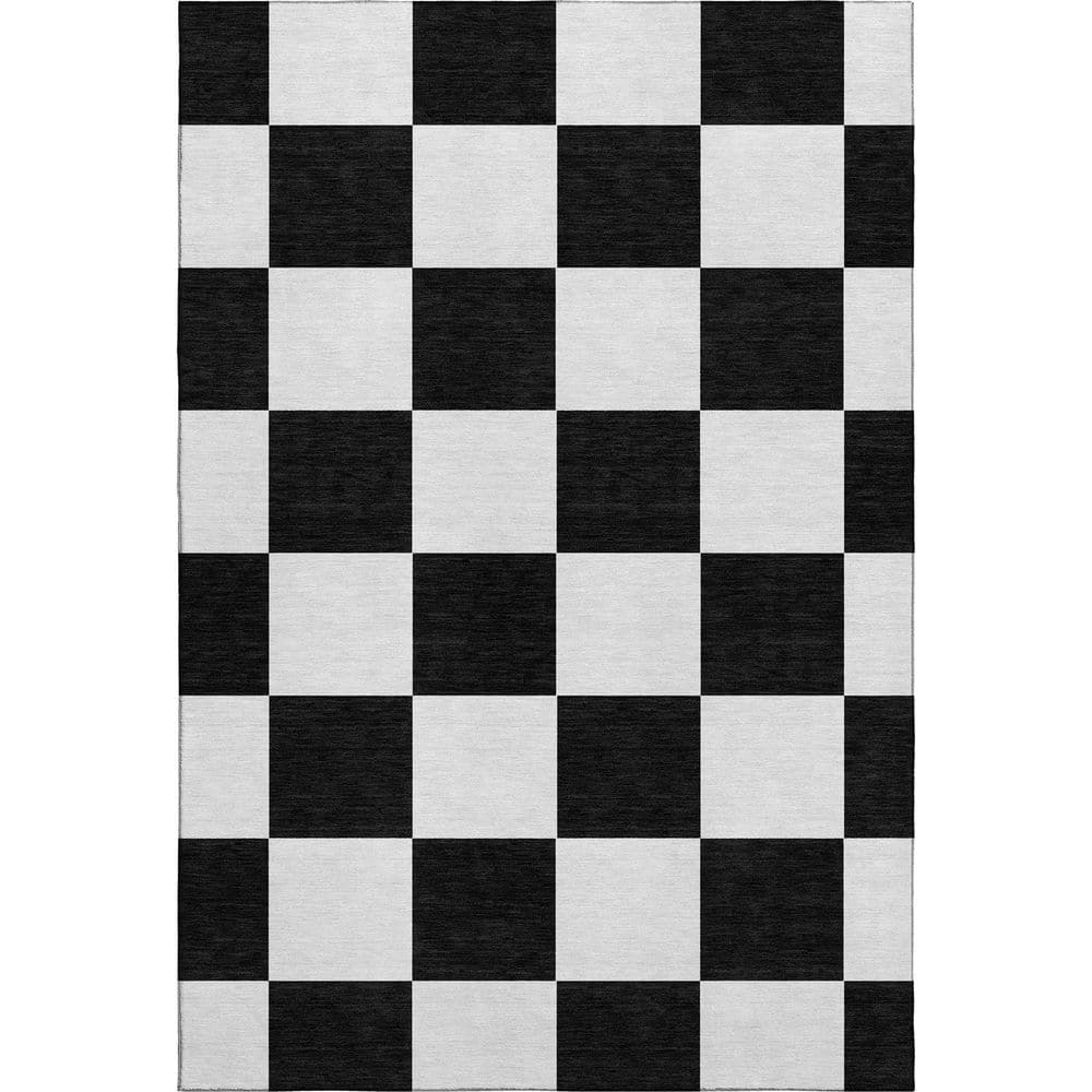 Mayfield Premium Machine Washable Abstract AMF2345 Black 10 ft. x 14 ft. Area Rug price history on PriceWatchPro