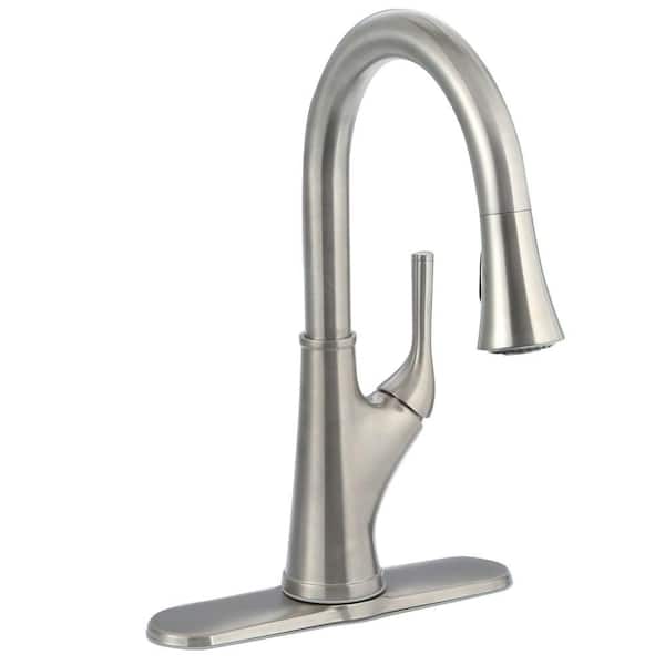Pfister Cantara Single-Handle Pull-Down Sprayer Kitchen Faucet in Stainless Steel