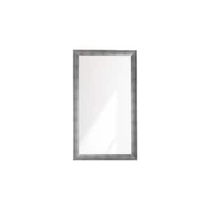 Swirled Historic Silver Wall Mirror 32 in. W x 55 in. H