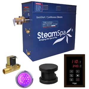 Indulgence Series 9kW Steam Bath Generator with Continuous Steam Quick Start and Aroma Scent Pump in Oil Rubbed Bronze