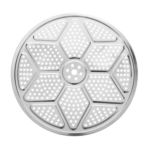 Stainless Steel Steamer Rack Silver Tone Thicken Pressure Cooker Canning Tray for Steamer Cookware 1 Piece