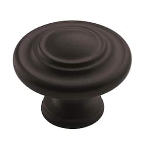 Inspirations 1-3/4 in (44 mm) Diameter Matte Black Round Cabinet Knob