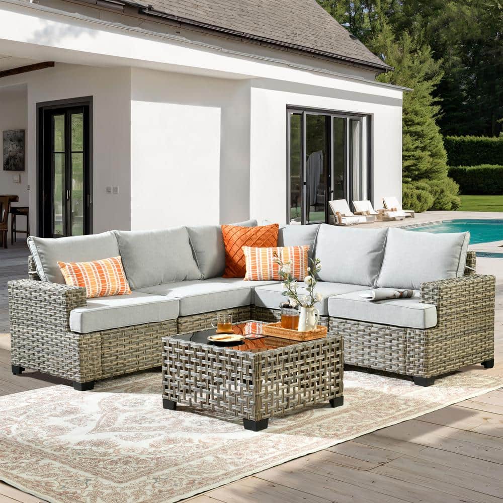 Loveseat Sectional Ashley Cherry Point Outdoor Collection ASHLEY
