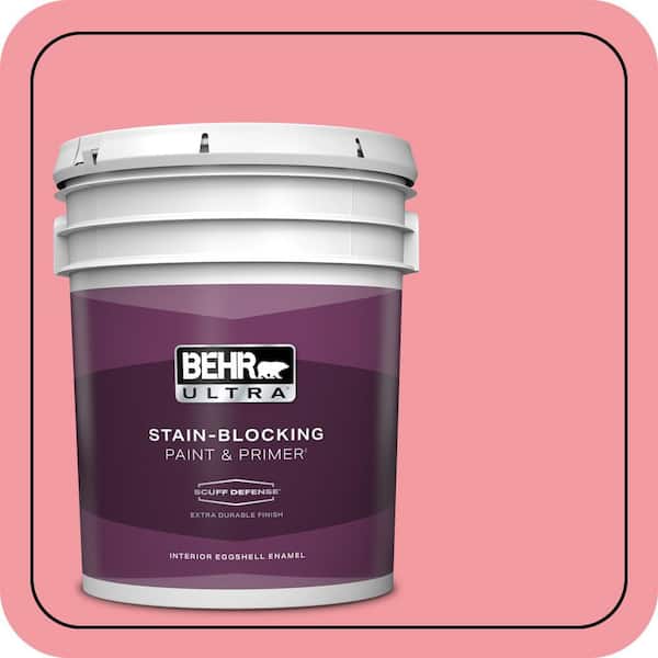 BEHR ULTRA 5 gal. #130B-4 Primrose Garden Extra Durable Eggshell Enamel Interior Paint & Primer