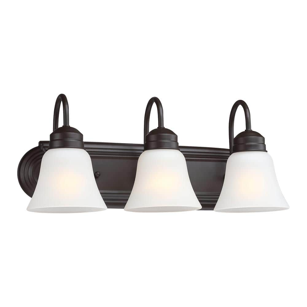 Hukoro Brush 18.79 in. 3-Light Old Bronze Vanity Light F41113-VL