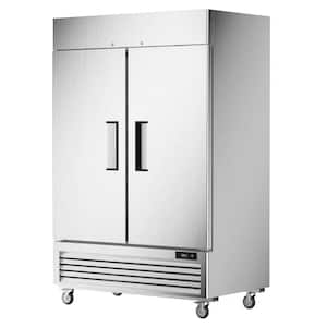 54 in. 49 cu. ft. Auto / Cycle Defrost Commercial Freezer Reach in 2 Door Upright Freezer in Stainless Steel