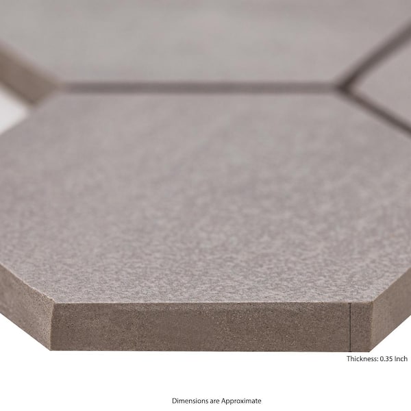 MSI Cementino 3 in. Hexagon 11 in. x 13 in. x 0.37 in. Matte