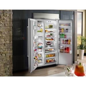 25.5 cu. ft. Built-In Side by Side Refrigerator in Panel Ready