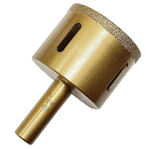 2 in. Diamond Core Bit Hole Saw with 1/2 in. Shank for Drilling Granite, Marble, Ceramic, Porcelain and Concrete