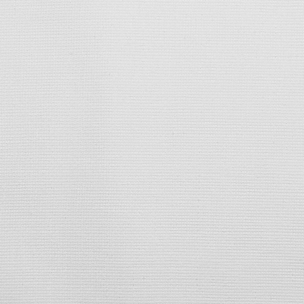 White Polyester Room-Darkening Tab Top Curtain Panels