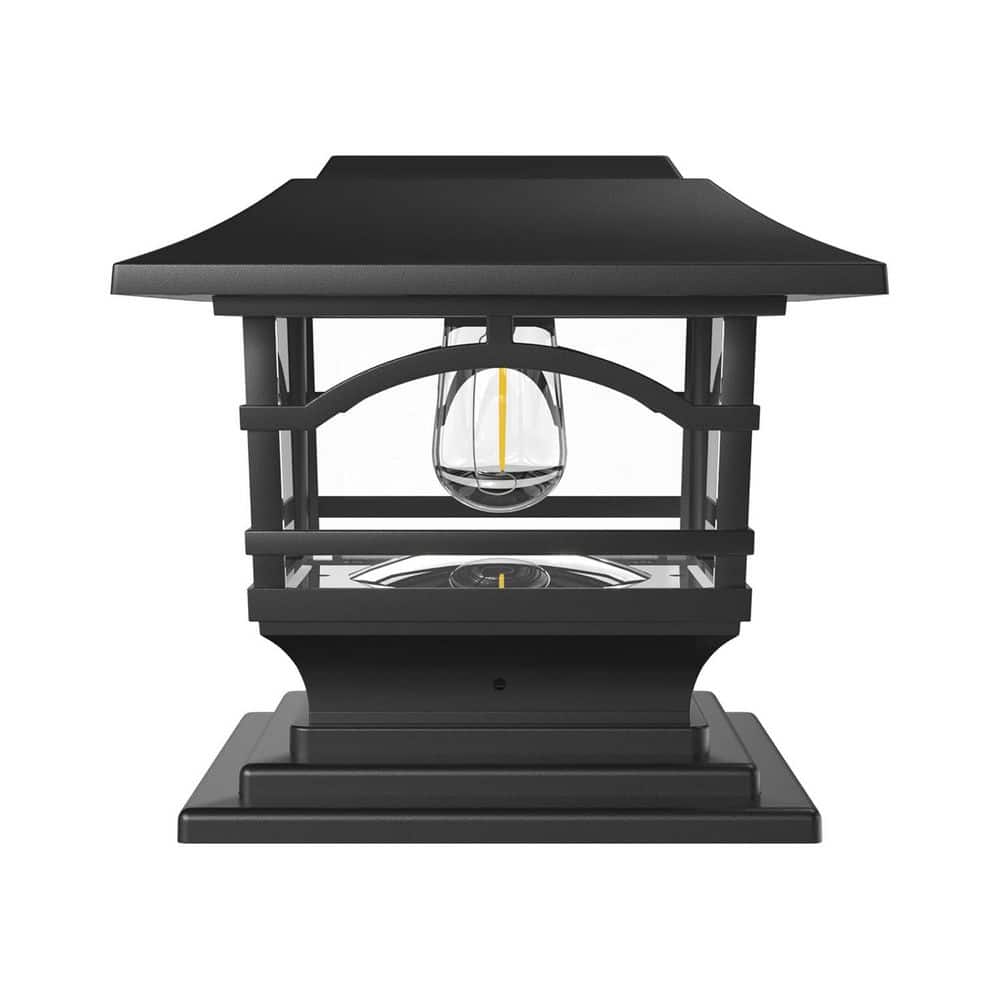 Solar Powered Slate Black LED Outdoor Post Cap Lights for Fence Deck Garden Patio 4 x 4 5 x 5 6 x 6 Posts - IP44 price history on PriceWatchPro