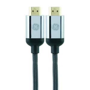 GE 15 ft. 8K HDMI 2.1 Cable with Ethernet and Gold Plated Connectors in  Grey 66832 - The Home Depot
