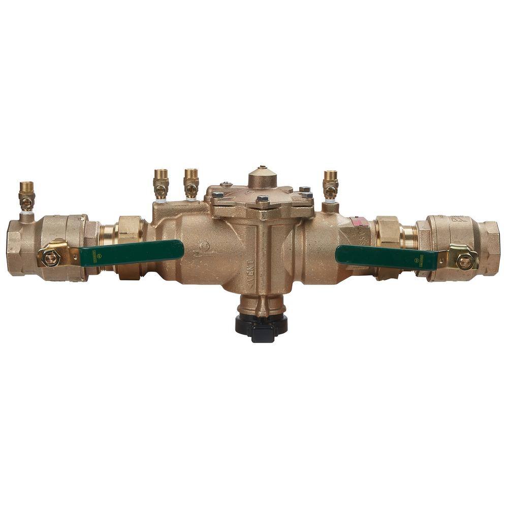 Watts 2 In Bronze Reduced Pressure Zone Assembly Backflow Preventer Qt Shutoffs Fire Hydrant