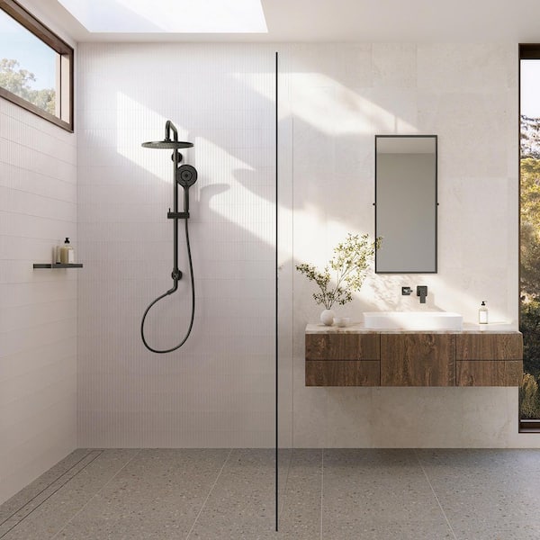 EVERSTEIN 3-Spray 10 in. Dual Shower Head and Handheld Shower Head