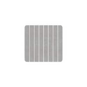 16 in. x 12 in. Quick Dry Small Slatted Gray Rectangle Diatomite Bath Mat