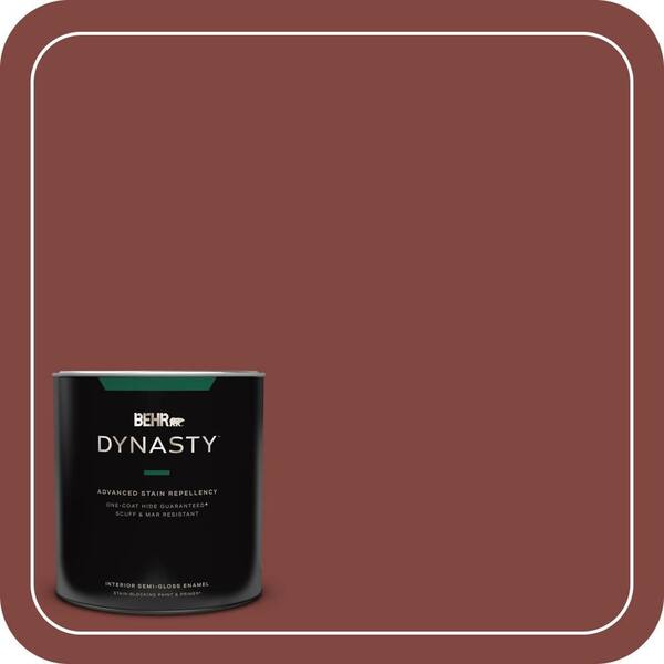 BEHR DYNASTY 1 qt. #S-H-160 Sly Fox Semi-Gloss Enamel Interior Stain-Blocking Paint and Primer