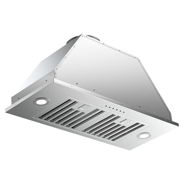 30 in. 600 CFM Convertible Insert Range Hood with 4-Speed Control,Low Noise,Long-Term Warranty,Lights in Stainless Steel