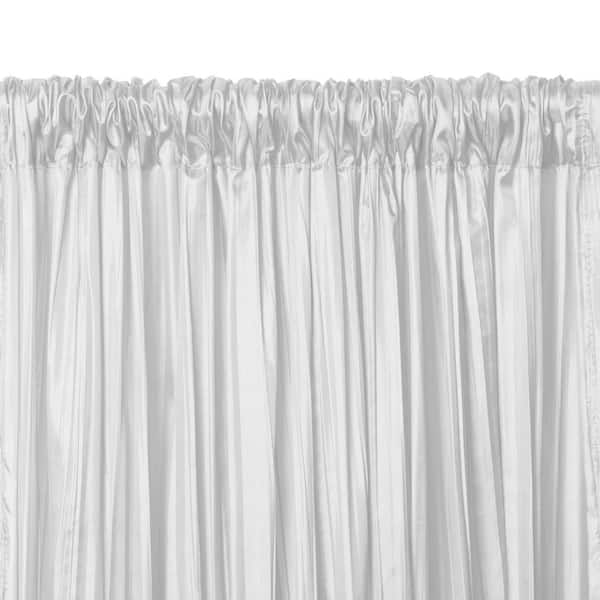 Elrene Athena Faux Silk Window Curtain, Silk Scarf Curtains